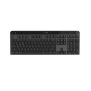 JLab Epic Mechanical Wireless Keyboard, Black, 108 Keys, Bluetooth 5.2 and USB Dongle, Backlit Mechanical Switches, Multi-Device Toggle, Smart Media Knob, Programmable Shortcut Keys, Rechargeable Battery, KEPICMECHKEYRBLK4