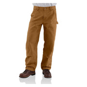 Carhartt Men's Loose Straight Washed Duck Double-Front Work Utility Pants, Brown, 34W x 30L, B136