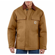 Carhartt 106674-Brn C003 Loose-Fit Firm Duck Insulated Traditional Coat for Men - Carhartt Brown - L