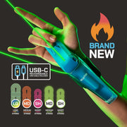 ZipString Aracna Handheld String Launcher, Glow-in-the-Dark Webshooter, USB-C Rechargeable, Over 100 Tricks, Ages 8+