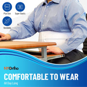 NYOrtho Bariatric Abdominal Binder, Plus-Size Adjustable Post-Surgery Compression Garment, 12 in Wide, Fits 30-45 in Waist, 108375