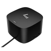 HP Thunderbolt Dock 120W G4, Universal USB-C, Thunderbolt 4, 4K Display Support, 5 USB Ports, HDMI, RJ-45 Ethernet, Black