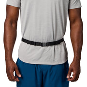 Nathan Mirage Sport Belt, Adjustable Elastic Fit, Two Expandable Zipper Pockets, Plastic Buckle Closure, Black