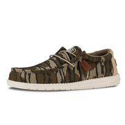 HEYDUDE Wally Mossy Oak Shoes for Men - Mossy Oak Bottomland - 10M