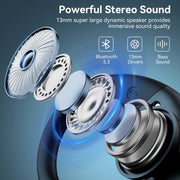 Veatool T60 V6 Wireless Bluetooth Headphones, Black