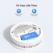 SITERWELL Smoke Detector with Photoelectric Sensor, 10-Year Product Life, Low Battery Warning, Magnetic Fastening Kit, 6 Pack GS509A