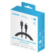 Anker A81F6H11-1 Braided USB-C Charging Cable, 6ft, 60W, Black