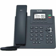 Yealink SIP-T31G VoIP Telephone, Corded, 2 Lines, HD Voice, PoE Enabled, Dual-Port Gigabit Ethernet, Wall Mountable, Classic Gray