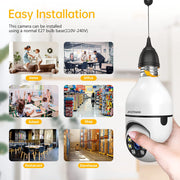 ACTMAN 2pcs 2.4G WiFi Security Camera Outdoor, Wireless Security Camera Home Security System with Two Way Talk, 2-Way Audio, HD 1080P Tile Full Color Night Vision