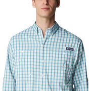Columbia PFG Super Tamiami Long-Sleeve Shirt for Men - Canyon Blue - S