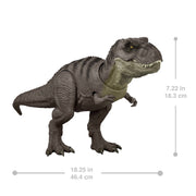 Mattel JGM16 Jurassic World Rebirth Tyrannosaurus Rex Action Figure with Chomp Attack Multicolor 18-Inch