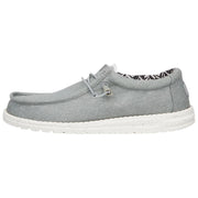 HEYDUDE Wally Canvas Casual Shoes for Men - Light Grey - 9M