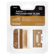 BaBylissPRO Gold Titanium Precision Fade Blade Hair Clipper Replacement, Metal Injection Molded, 22 Teeth, Compatible with FX899 FX870 FX829 FX825 FX673, FX8022G