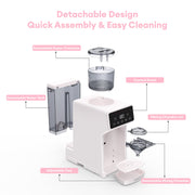 HORIGEN Pink Automatic Baby Formula Dispenser with App Control, Instant Heating, BPA-Free for Night Feeding