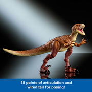 Mattel Jurassic World Hammond Collection Ornitholestes Dinosaur Figure, Deluxe Design, 18 Articulations, Swappable Claws, 9.2-Inch