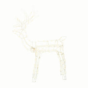Holiday Time Animated Light-Up Standing Buck Christmas Decoration, 48 in, 105 Warm White LED Lights, Iron Frame, Indoor/Outdoor