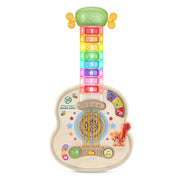 VTech LeapFrog Strum & Count Wooden Guitar, Interactive Musical Toddler Toy with 8 Colorful Fret Keys, Light-Up Neck, Movable Squirrels Tail, Eco-Friendly Wood