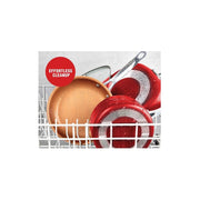 Gotham Steel Cookware And Food Storage Set, Red/Brown (32 Pcs) - Material: Aluminum