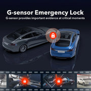 REDTIGER Dash Cam Front and Rear, Touch Screen Dash Camera with Wifi GPS, Voice Control, 4K DashCam with Super Night Vision, WDR, 24H Parking Mode, Vehicle, Free 64GB Card