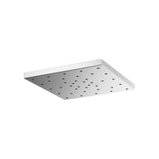 Brizo Essential 14in Single Function Square Metal Raincan Shower Head with H2Okinetic Technology, Matte Black, 2.5 GPM