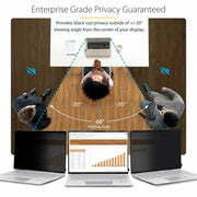 StarTech 14in 16:10 Touch Laptop Privacy Screen, Flip-Over Design, Anti-Glare Blue Light Filter, 14LT6-PRIVACY-SCREEN