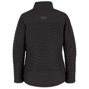 Milwaukee Women's M12 Heated Quilted Jacket, Black AXIS Ripstop Polyester with Carbon Fiber Heating Elements, Battery and Charger Included, F102B-21M