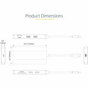 StarTech.com USB C Multiport Adapter Laptop Docking Station, Dual 4K 60Hz HDMI, 2x USB-A 3.1 Hub, 100W Power Delivery, Gigabit Ethernet, SD/MicroSD Reader, Space Gray, 120B-USBC-MULTIPORT