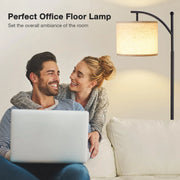 Elemore Home Standing Floor Lamp With Remote Control and 3 Color Temperatures