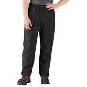 Carhartt Monterey Work Utility Pants, Storm Defender Waterproof Breathable Nylon, Relaxed Fit, Black, Small, 106437