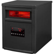 Lifesmart HT1012R 16in 6-Element Infrared Heater with Black Steel Cabinet