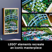 LEGO Art Claude Monet Bridge Over a Pond of Water Lilies Building Set for Adults 3,179 Pieces Multicolor 6589597