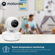 Motorola VM36XL Baby Monitor Portable Video Baby Monitor with Camera 1000ft Range 2.4 GHz Lullabies, Night Vision