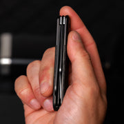 Swiss Tech Barlow Double Bladed Pocket Knife, Dual AUS-8 Steel Blades, Marbled Carbon Fiber Handle, Slip Joint, Compact Folding Design, 6164
