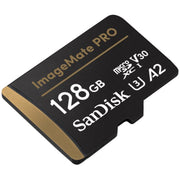 SanDisk SDSQXCD-128G-AWCJA 128GB ImageMate PRO MicroSDXC UHS-1 Memory Card, Black