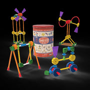 K'NEX 56452 Tinkertoy Classic Building Tin Construction Play Set, 100 Pieces