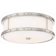 Minka Lavery LED Flush Mount Ceiling Light, 15.5 Inch, Brushed Nickel, Dimmable, Warm White 3000K, 30W 2659 Lumens, 827-84-L