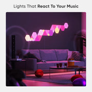Nanoleaf Shapes Mini Triangles Smarter Kit, 9 Multicolor Smart LED Wall Light Panels, NL48-0003TW-9PK
