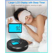 Greadio CD-35 Portable CD Player with Bluetooth 5.1, Built-in FM Transmitter, 2000mAh Rechargeable Battery, Anti-Shock Design, Dual Stereo Speakers, Black