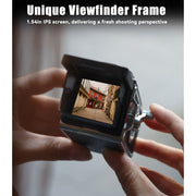 ITwano CHUZHAO Vintage Mini Digital Camera, 12MP, 1080P FHD Video, Autofocus, 16GB Card, Black - Portable TLR Style