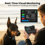 MASBRILL F383 Wireless Dog Fence System, 3-in-1 Electric Fence and Training Collar, Ultra-Precise 800M Range, Waterproof Rechargeable Collar, Supports Up to 3 Dogs, Black