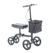 Equate EQKW501 Folding Knee Walker Alternative to Crutches, 10in Front Wheels, 350lb Weight Capacity
