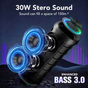 Cascho Portable Bluetooth Speaker, 30W Super Loud Bluetooth 5.4 Speaker Wireless