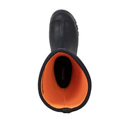 Dryshod MDC-MH-BK-010 Mudcat Hi Waterproof Rubber Boots for Men - Black/Orange - 10M