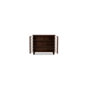 Wholesale Interiors Baxton Studio Gisela Oak and White 2-Tone Shoe Cabinet with 2 Doors