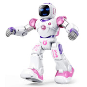 Ruko 1088 Programmable Interactive RC Robot for Kids, Voice Control, 15.8 Inch Large Pink STEM Learning Toy