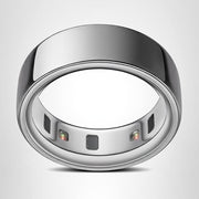 Oura Ring 4 Smart Ring, Advanced Health Tracker with Bluetooth LE, Silver Titanium, Size 7, JZ90-54217-07
