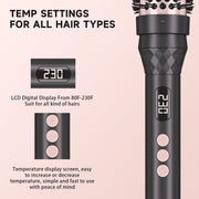 Asteron AS508-60 Thermal Brush, 1.5-Inch Ionic Ceramic Silicone Round Hair Styling Tool