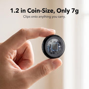 Tukio Bluetooth Tracker Smart Air Tracker Tag with Real-Time Location Tracking, IPX5 Water Resistant, Replaceable Battery, Protective Case, Key Ring, Lanyard, Compatible with iOS