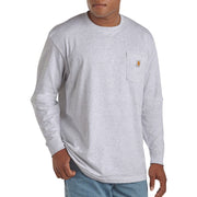 Carhartt Men's Dearborn Loose Long Sleeve Workwear Shirt, Heather Grey, 4X-Large Tall, K126-HGY