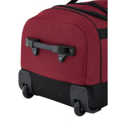 Protege Everyday Journey 25 in. Medium Rolling Duffel Bag, Red, Durable Polyester, Inline Skate Wheels, Telescopic Handle, Lockable Zippers, WM-98725-630
